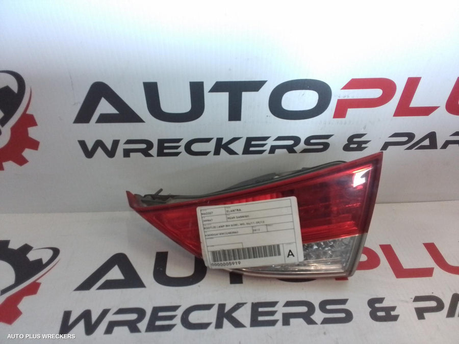 2012 Hyundai Elantra Rear Garnish