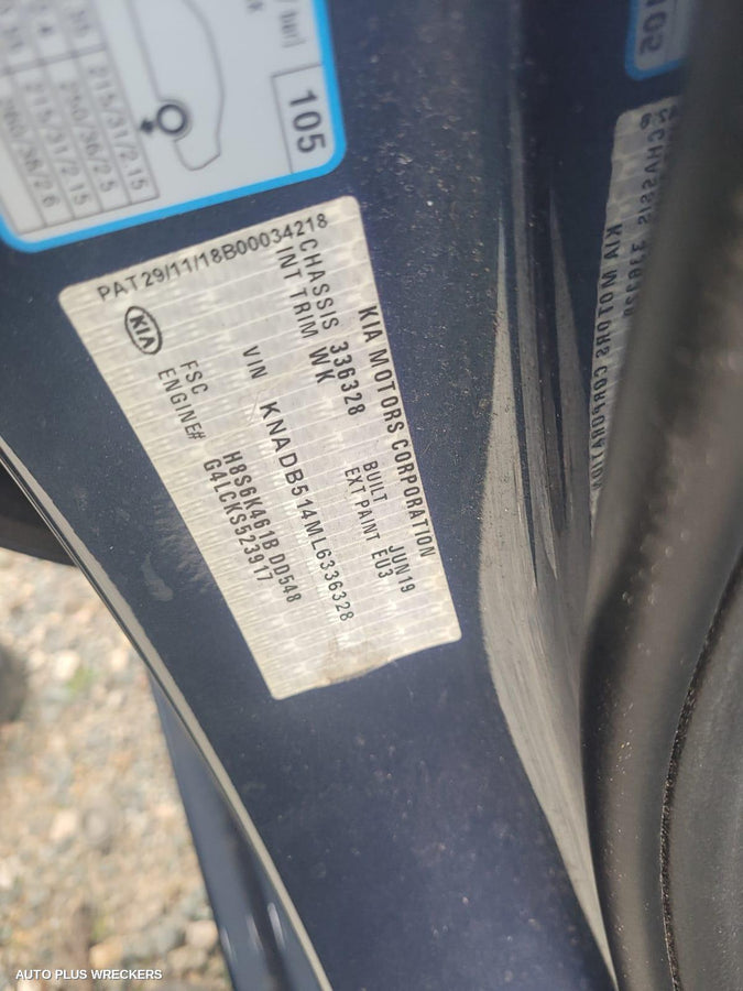 2019 Kia Rio Instrument Cluster