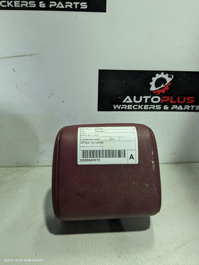 2014 Lexus Ct200h Headrest