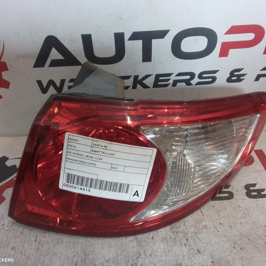 2006-2009 Hyundai Santa Fe Right Taillight