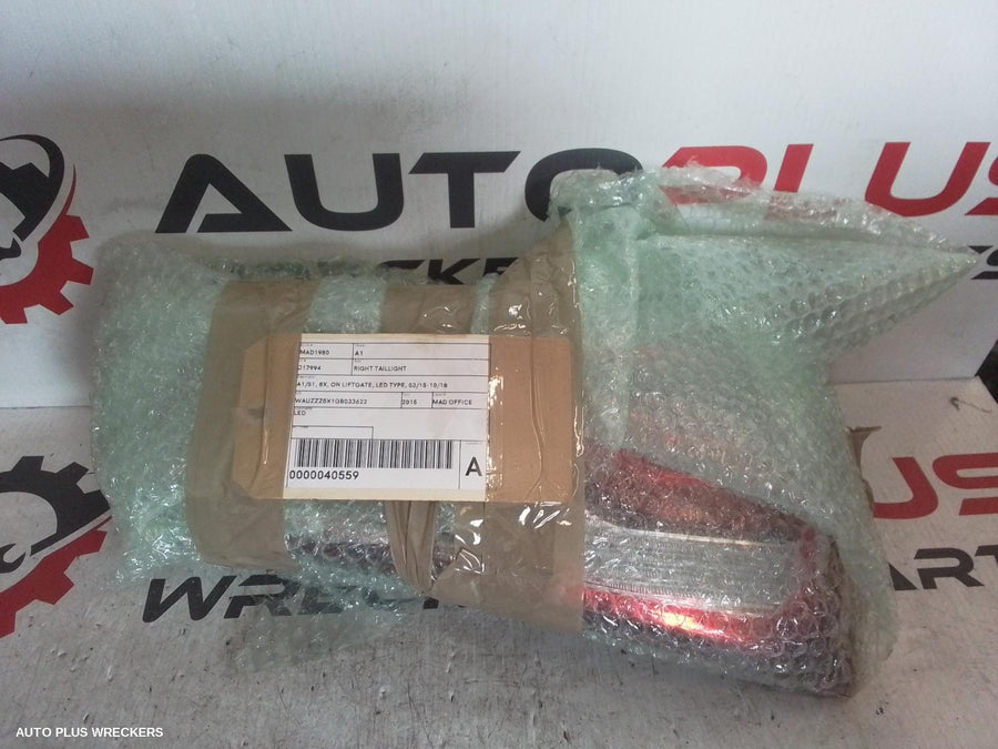 2015 Audi A1 Right Taillight