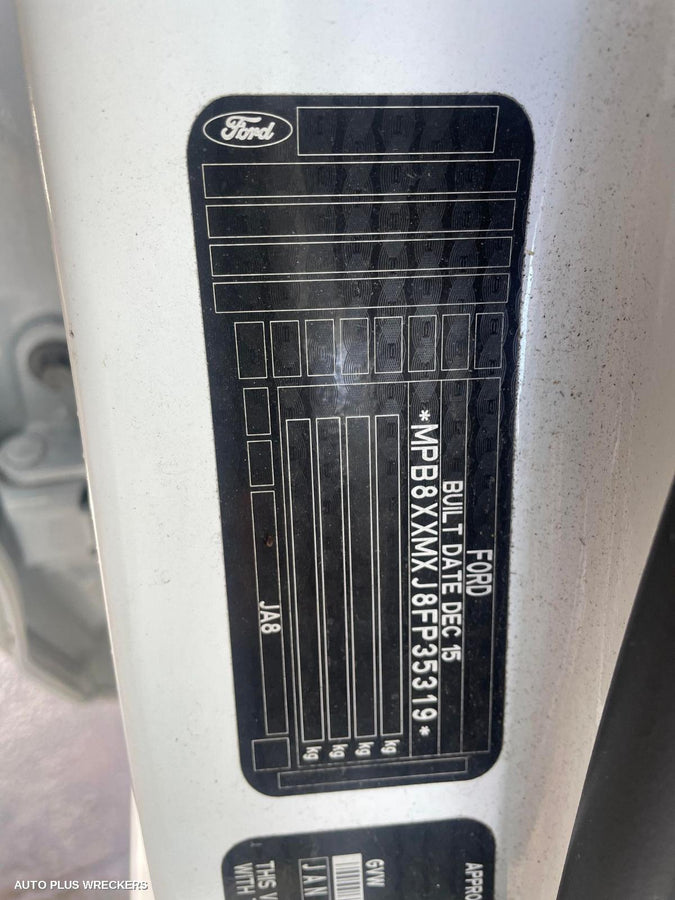 2016 Ford Fiesta Right Front Door Window