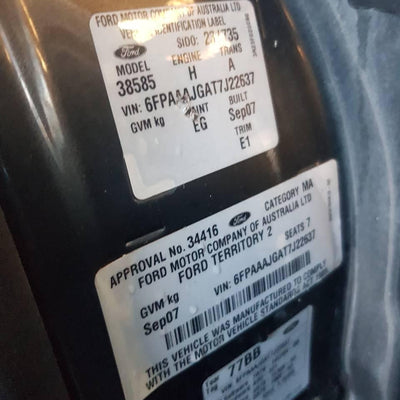 2004-2016 Ford Territory Fan
