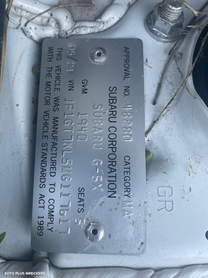 2021 Subaru Xv Right Driveshaft