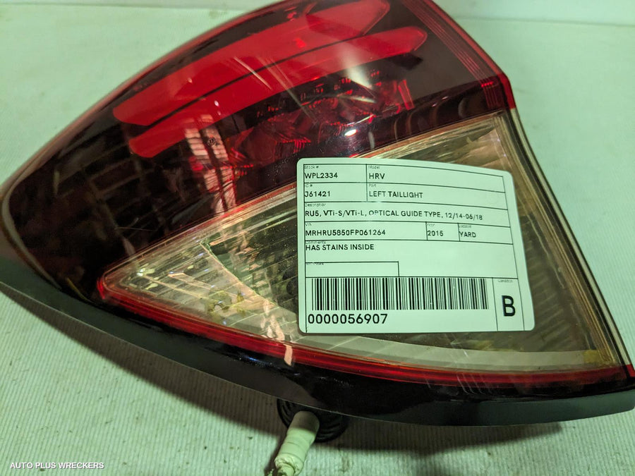 2014-2018 Honda Hrv Left Taillight