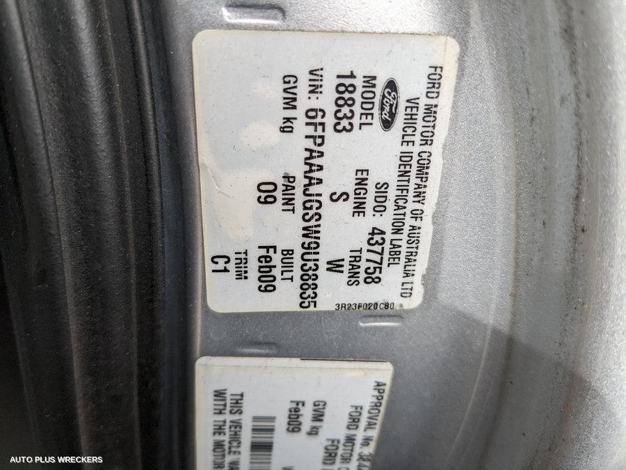 2009 Ford Falcon Left Taillight