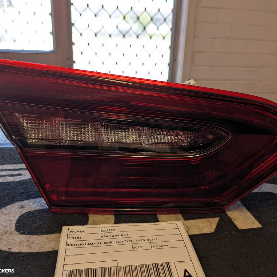 2022 Toyota Camry Rear Garnish