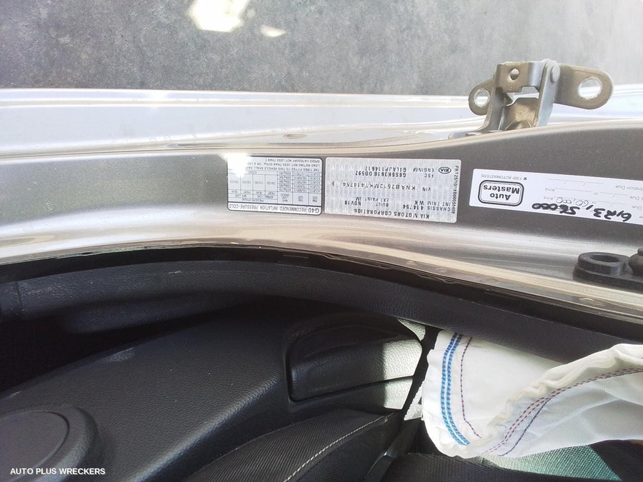 2019 Kia Picanto Trans Gearbox