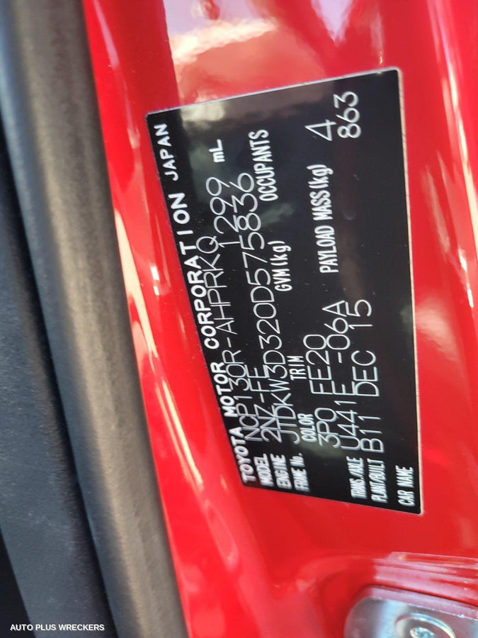 2016 Toyota Yaris Abs Pump Modulator