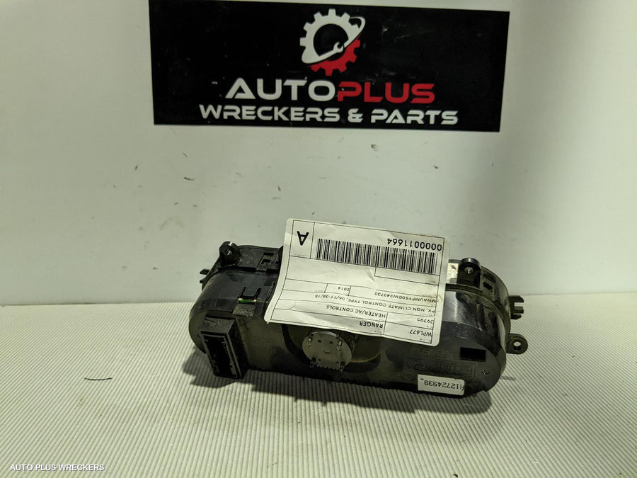 2014 Ford Ranger Heater Ac Controls