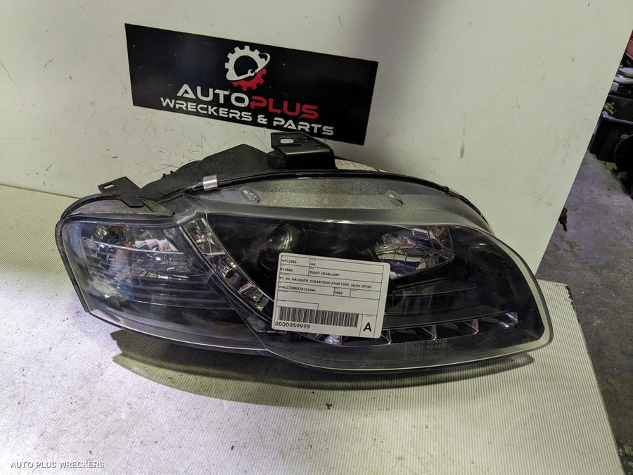 2004-2009 Audi A4 Right Headlamp