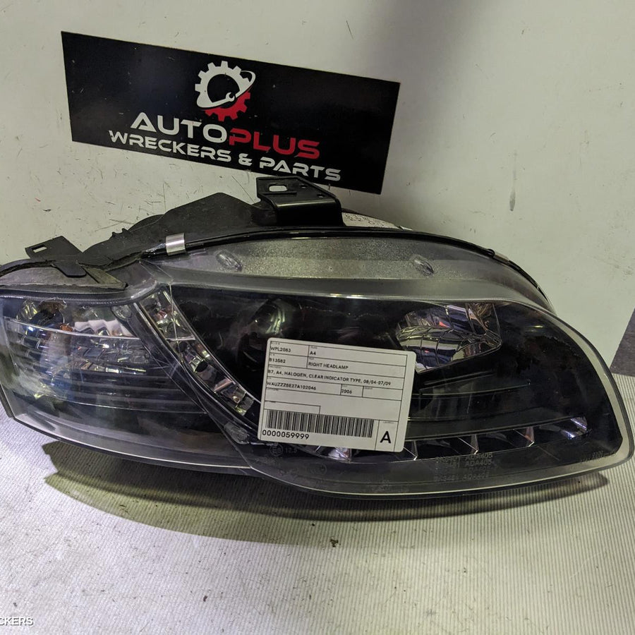 2004-2009 Audi A4 Right Headlamp