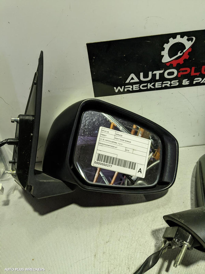 2012-2022 Mitsubishi Mirage Right Door Mirror