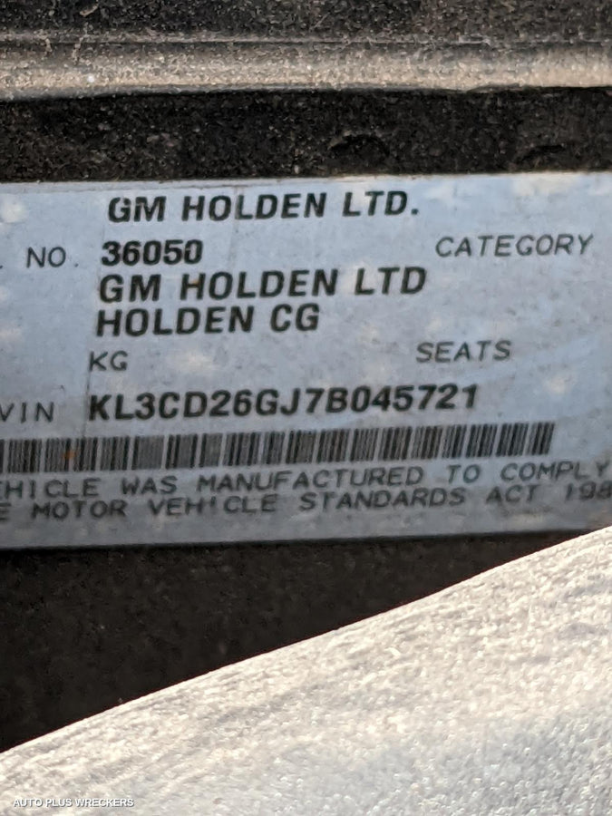 2007 Holden Captiva Steering Box Rack