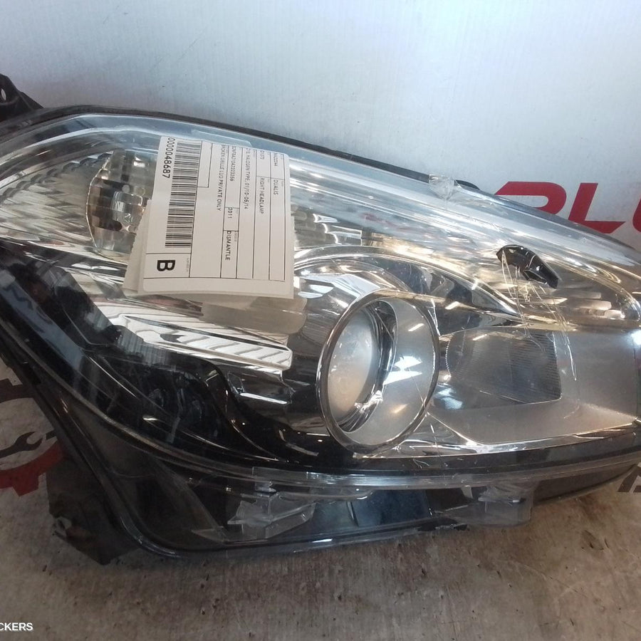 2010-2014 Nissan Dualis Right Headlamp