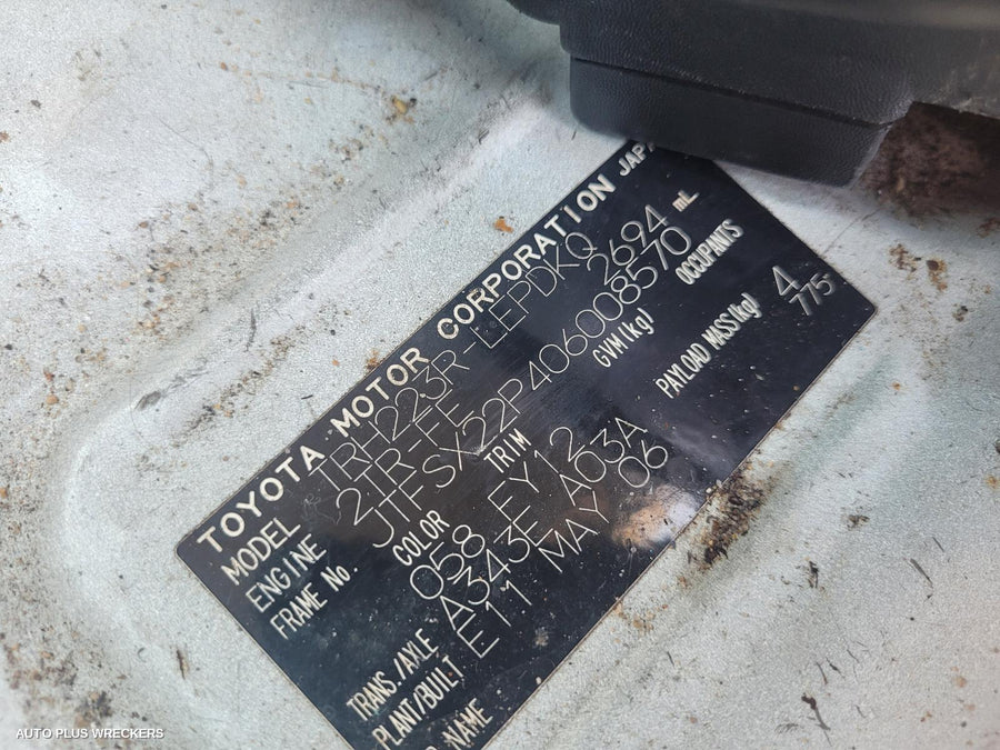 2006 Toyota Hiace Combination Switch