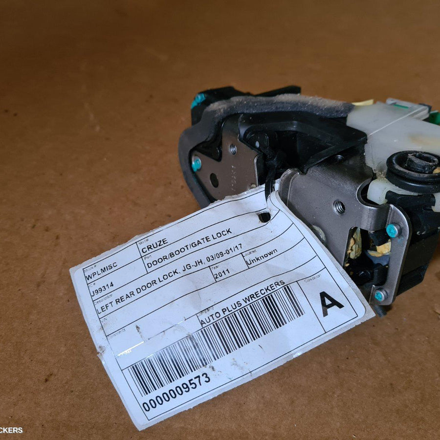 2011 Holden Cruze Door Boot Gate Lock