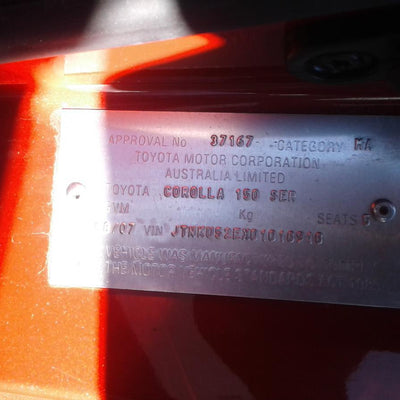 2007 Toyota Corolla Left Front Window Reg Motor