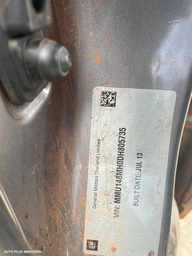 2013 Holden Colorado Door Boot Gate Lock