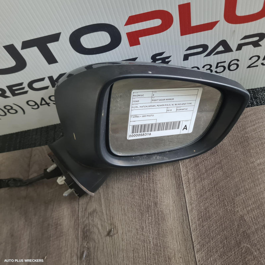 2017-2019 Mazda 2 Right Door Mirror