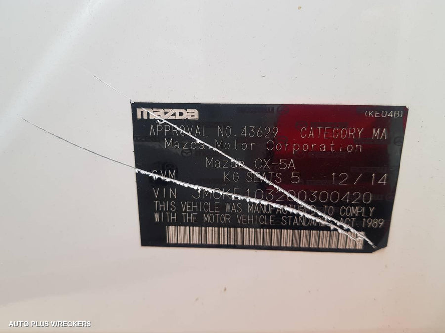 2014 Mazda Cx5 Instrument Cluster