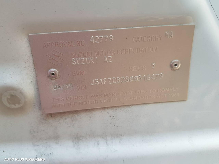 2015 Suzuki Swift Right Front Window Reg Motor