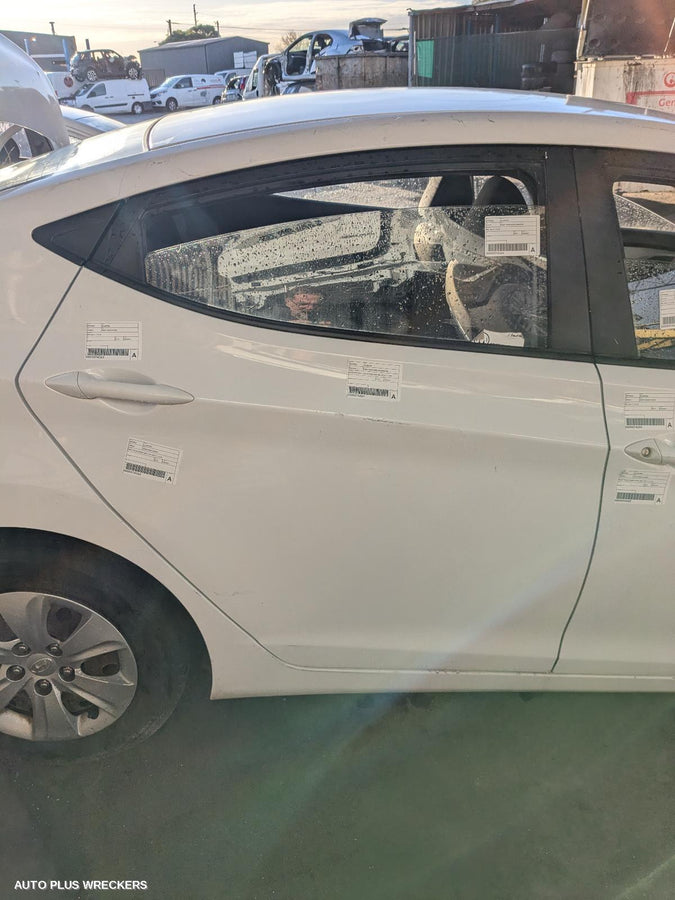 2012 Hyundai Elantra Right Rear Door Sliding