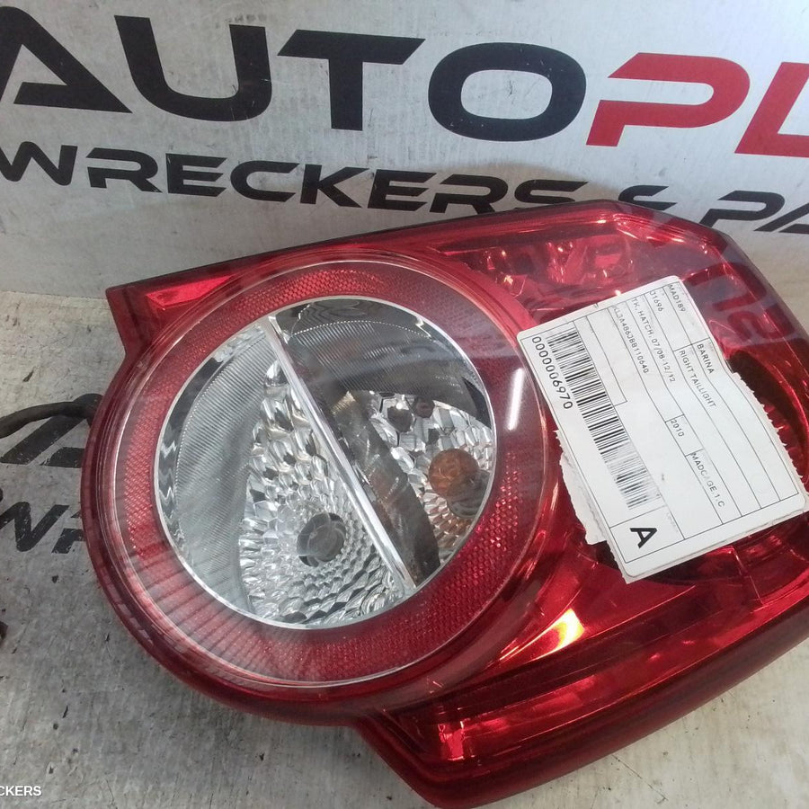 2008-2012 Holden Barina Right Taillight