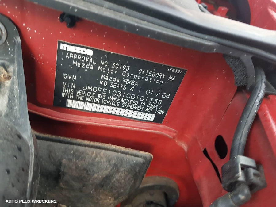 2004 Mazda Rx8 R Bar Bracket Reinfo