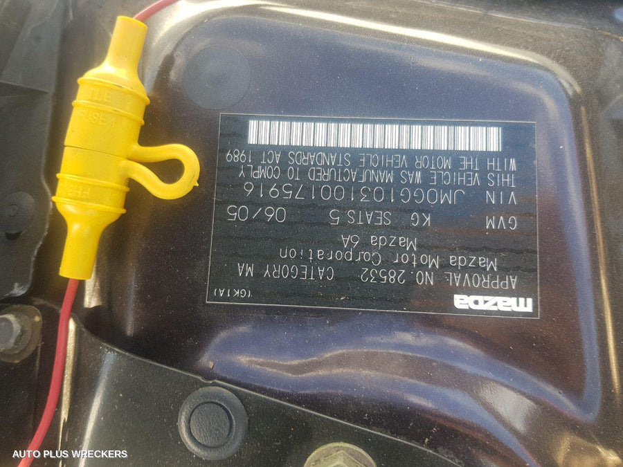 2005 Mazda 6 F Bar Reinforc Brack