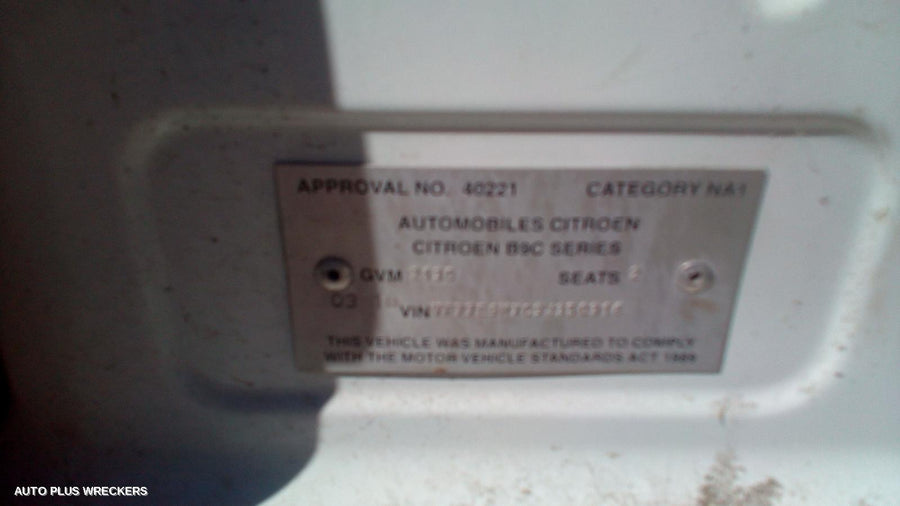 2010 Citroen Berlingo Left Front Door