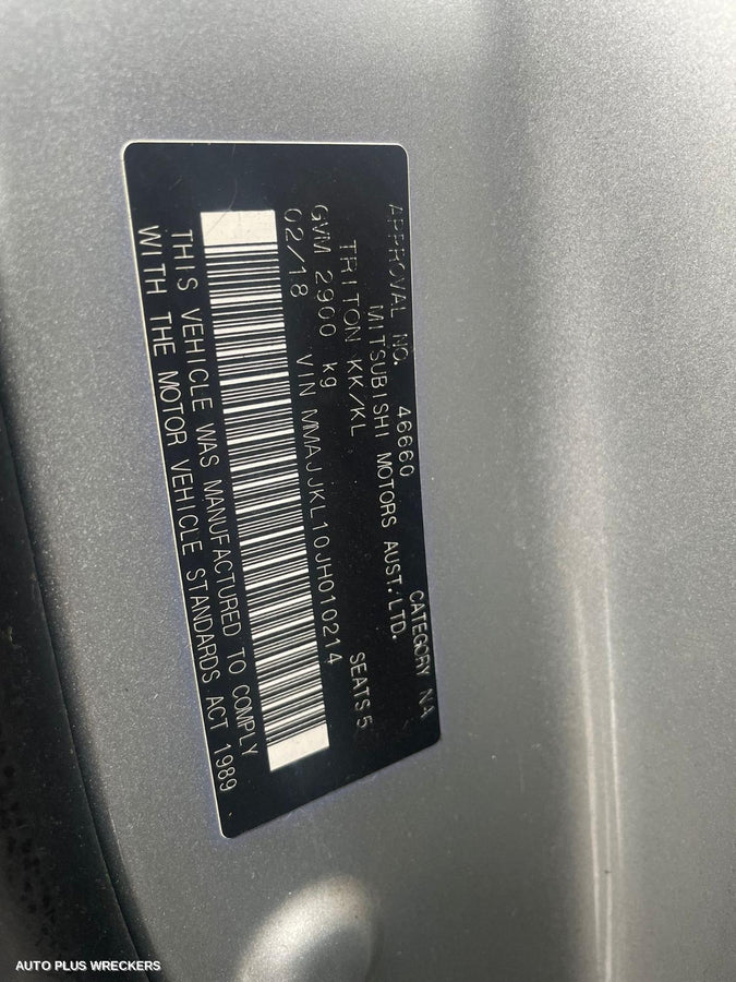 2018 Mitsubishi Triton Right Front Strut