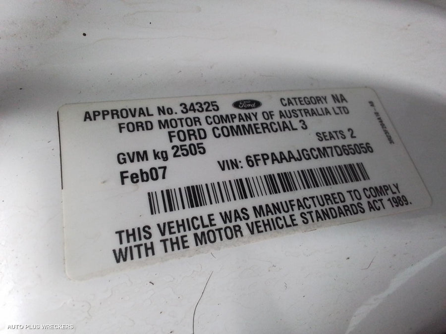 2007 Ford Falcon Overflow Bottle