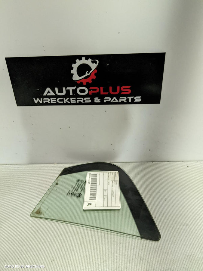 2014 HOLDEN BARINA RIGHT REAR 1 4 DOOR GLASS