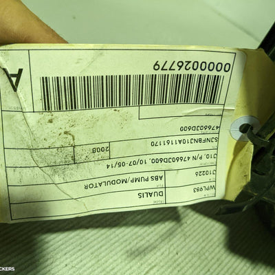 2007-2014 Nissan Dualis Abs Pump Modulator