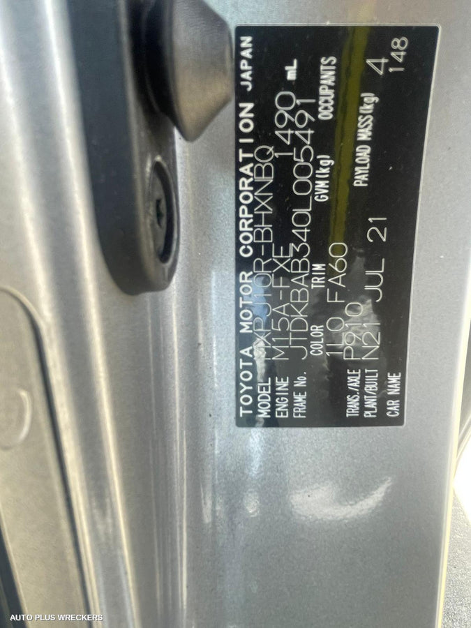 2021 Toyota Yaris Cross Front Seat