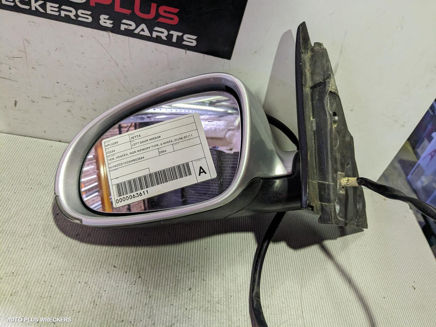 2006-2011 Volkswagen Jetta Left Door Mirror