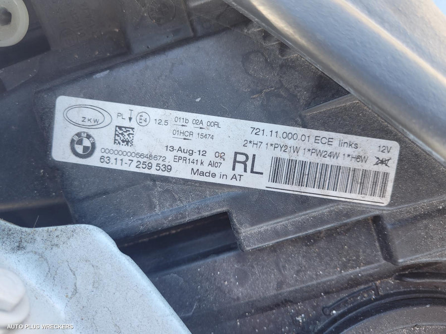 2013 Bmw 3 Series Left Door Mirror