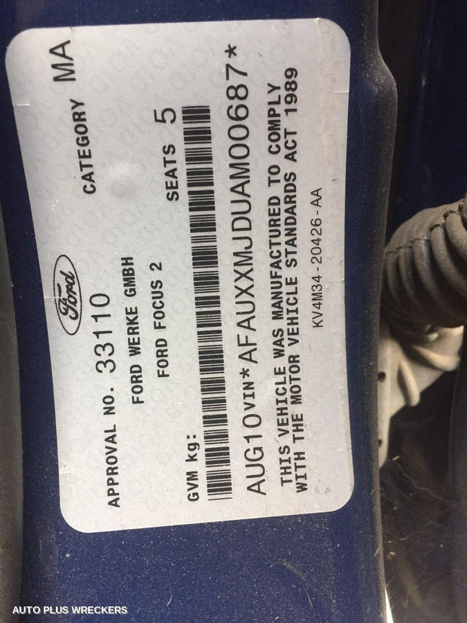 2010 Ford Focus Pwr Dr Wind Switch