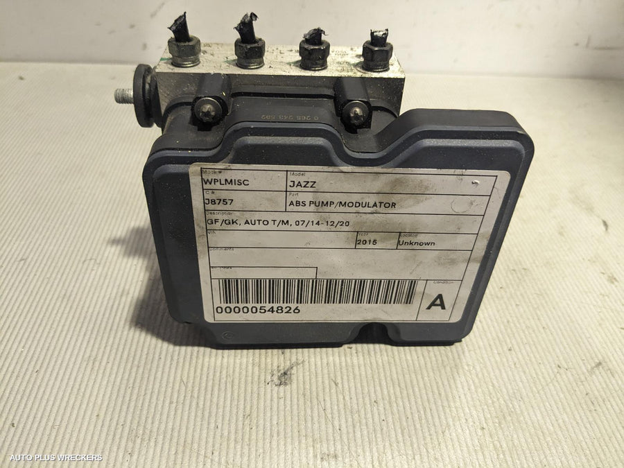 2015 Honda Jazz Abs Pump Modulator