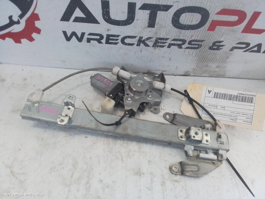 2008 Nissan Xtrail Left Rear Wnd Reg Motor