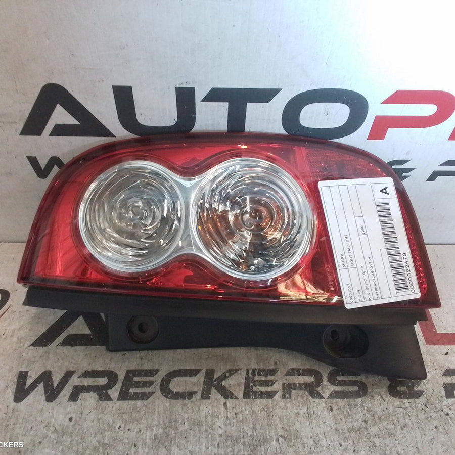 2007-2010 Nissan Micra Right Taillight