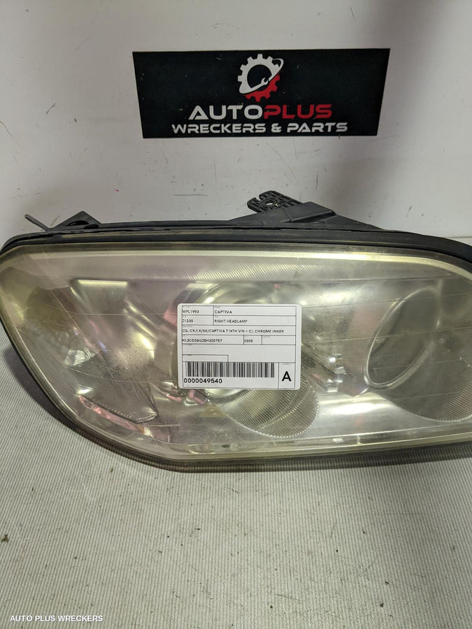 2008 Holden Captiva Right Headlamp