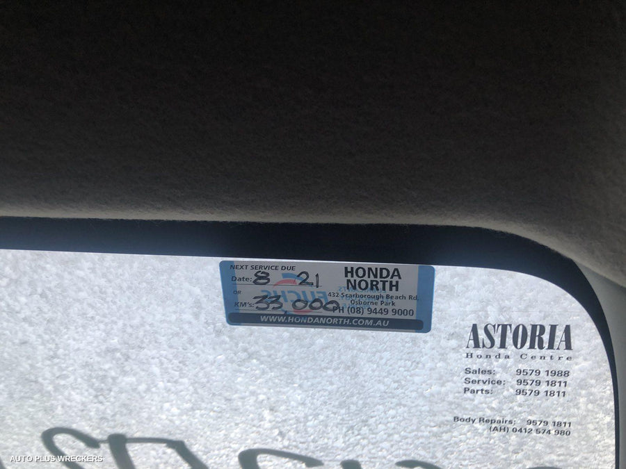 2017 Honda Jazz Right Front Door Window