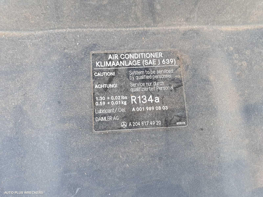 2011 Mercedes C Class Overflow Bottle