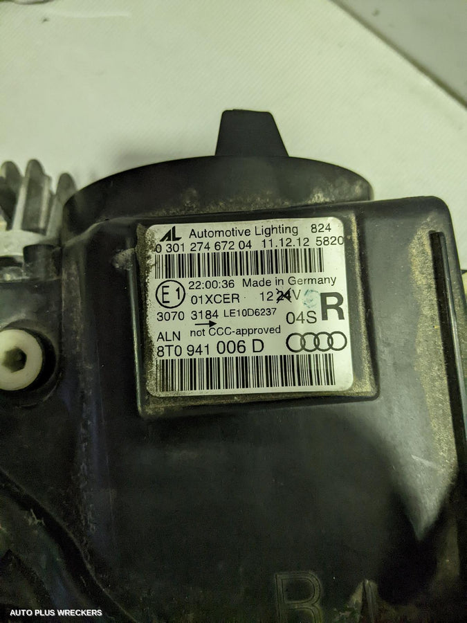 2012-2016 Audi A5 Right Headlamp