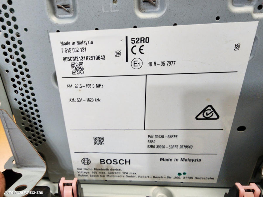 2017-2023 Suzuki Swift Radio Cd Dvd Sat Tv