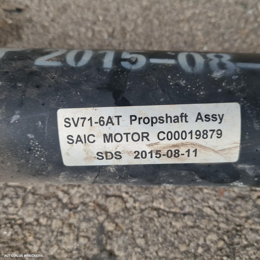 2017 Ldv G10 Rear Drive Shaft