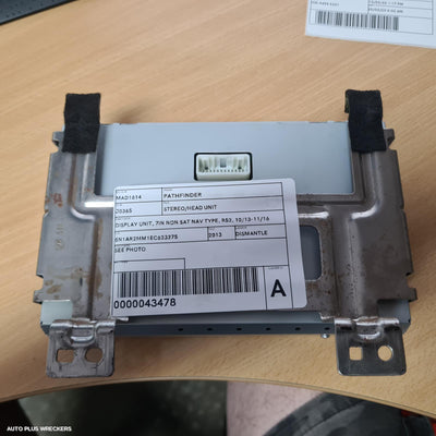 2013-2016 Nissan Pathfinder Radio Cd Dvd Sat Tv