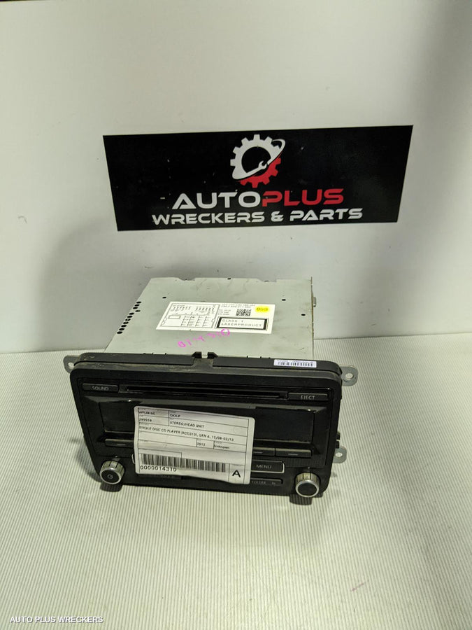 2012 Volkswagen Golf Radio Cd Dvd Sat Tv